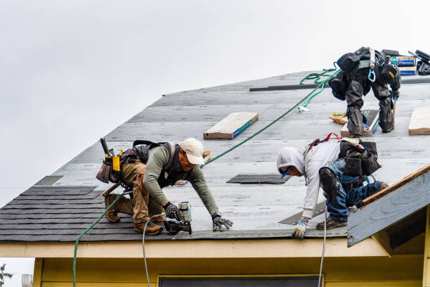 Professional Emergency Roof Repair technician working in Gibbstown, NJ